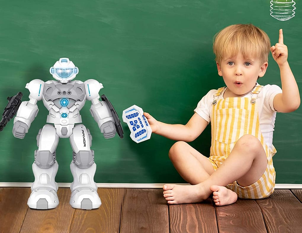 هدايا للاطفال عمر 6 سنين - روبوت قابل للبرمجة بجهاز التحكم عن بعد