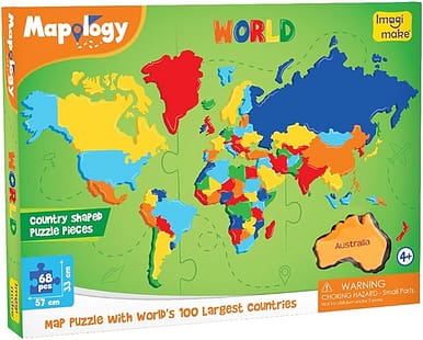 احجية مابولوجي لخريطة العالم من ايماجيمايك