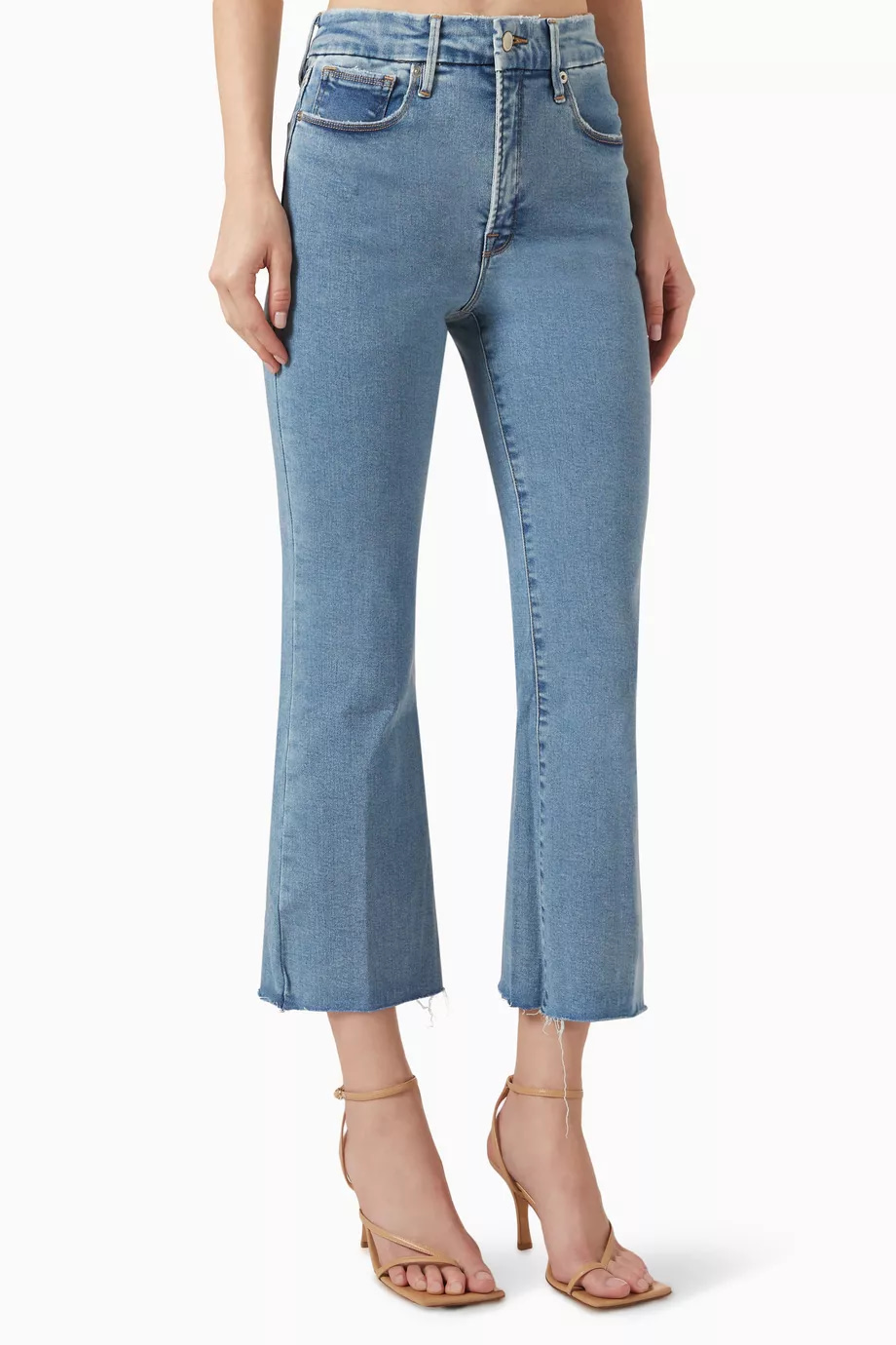 بنطال جينز جود ليجز قصير بحواف واسعة دينم
ملابس نسائية جينز