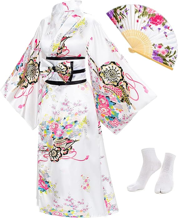 رداء كيمونو نسائي ياباني
ملابس نسائية تقليدية من مختلف البلدان