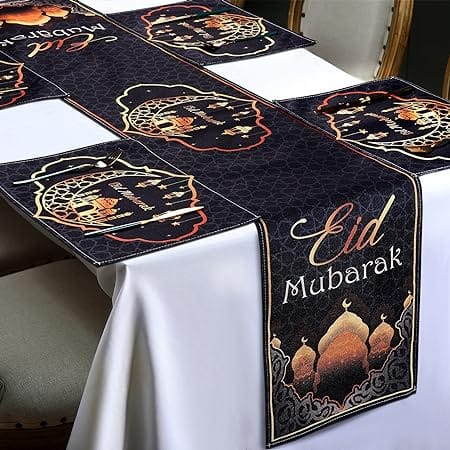 مفارش طاولة بتصميم عيد مبارك