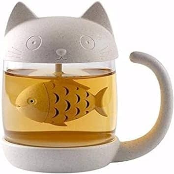 كوب شاي بتصميم قطة لطيفة
افكار هدايا لمحبي الحيوانات