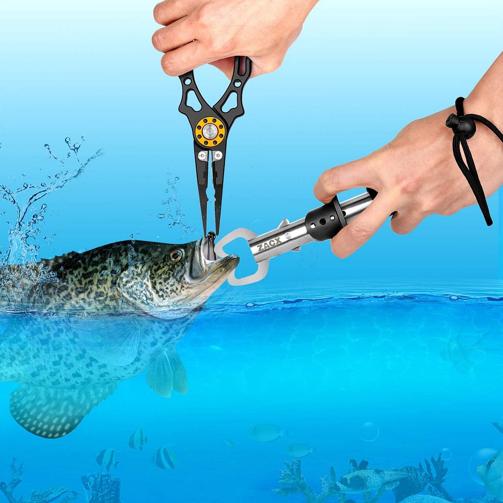 افكار هدايا للرجال غير مكلفة - كماشة صيد السمك وملقط اسماك مطور ومتعدد الاستخدامات من زاكس