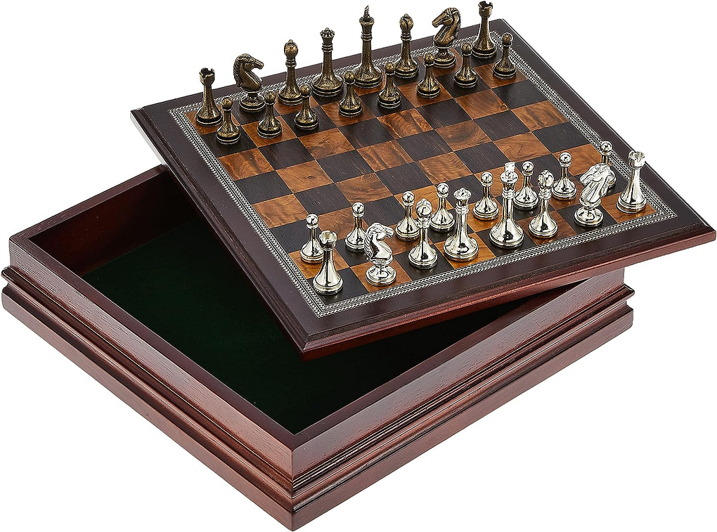 هدايا زواج للرجال - مجموعة شطرنج معدنية