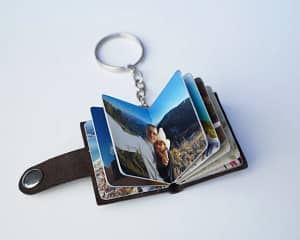 افكار هدايا رجالي - سلسلة مفاتيح جلدية مخصصة للصورالمخصصة