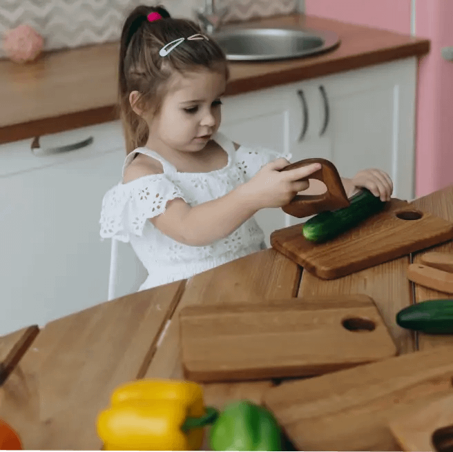 هدايا للاطفال رخيصة - سكين خشبي آمن للأطفال