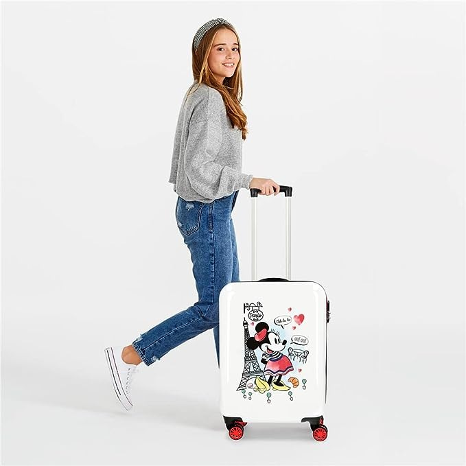 شنطة سفر بتصميم ميني حول العالم من ديزني حقيبة سفر اطفال